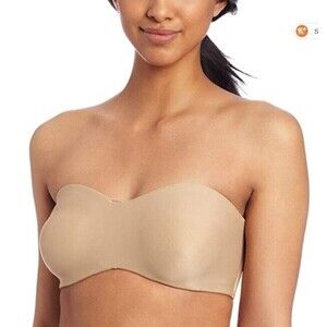 Lilyette 939 Women's Tailored Strapless Minimizer Bra, Size 34D - Beige
